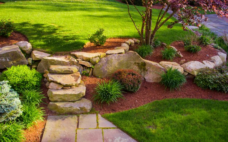 Stone Wall Hardscaping detail